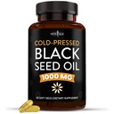 NEW AGE Black Seed Oil Softgel Capsules - Premium Cold-Pressed Nigella Sativa Produrre Pure Black Cumin Seed Oil - Non-GMO & Vegetariano (60 Softgels)