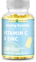 Stupefacente formula vitamina C con supplemento di zinco | Limone ghiaccio pop aroma | 120 gommie