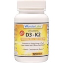 La vitamina D 5000 IU, la vitamina D3 + K2 supporta un sistema immunitario sano, essenziale per le ossa forti, la salute del cuore e la distribuzione del calcio, 120 compresse