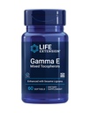 Estensione della vita Gamma E Tocoferoli misti, Invecchiamento sano, Integratore di vitamina E, Migliorato con sesamo lignans, Senza glutine, Non OGM, 60 softgels