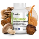 Organixx USDA Organic Mushroom Supplement, 7 Funghi Fermentati – Lions Mane, Shiitake, Cordyceps, Turchia Tail, Reishi – per il supporto Immune & Digestion, 60 Capsule Vegetariani
