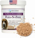 Vitality Science Flex N Free for Dogs | Promuove sane ossa e articolazioni | Allevia la stanchezza | Mantiene la mobilità congiunta | Riduce l'infiammazione | Costruisce il tessuto Bone | 100% sicuro e naturale (120g)