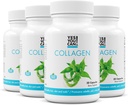 Si' che puoi! Capsule di collagene per le donne e gli uomini, Integratore alimentare per promuovere capelli sani, pelle e unghie, 290 mg di collagene bovino, vitamina A, vitamina D3, zinco e rame, 30 capsule - 4 confezione