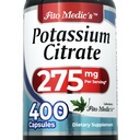 Lab | Citrato di potassio |400 capsule |275 mg| Supplemento di potassio | Potassium | Estratto di concentrato | Pillole di potassio | Assorbimento ultra alto.