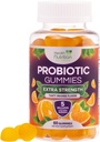 Probiotic Gummies 5 miliardi di CFU - Strains Probiotici Diverse per la salute digestiva & Gut Support Gummy per le donne, gli uomini, & bambini, supplemento di probiotici giornalieri per il supporto immunitario, non OGM, Vegan, 60 Gummies