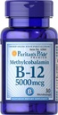 Puritans Pride Methylcobalamin Vitamina B-12 5000 Mcg-30 Microlozenges, 30 Conte