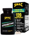 SNAC Aerobitine - Stimulant Free Pre-Workout Supplemento per la massima resistenza. Nitric Oxide Booster, migliora il flusso sanguigno, riduce i benefici negativi e termogenici. 120 capsule vegetali