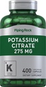 Piping Rock Potassium Citrate Supplemento | 275 mg | 400 capsule | Non OGM, Gluten Free