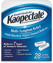 Kaopectate Multi-Symptom Anti-Diarrheal& Upset Stomach Reliever, 28 Caplets, Bianco