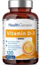 Vitamina D-3 10000 IU 120 Softgels - Alta potenza in Olio Extra Vergine di Oliva Soy-Free Supporti Forte Bones Salute Immune