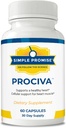Promise semplice Prociva - Arjuna Bark Estratto di cuore supplemento di salute con acido folico, vitamina D & Magnesio - Herbal Blood Pressure Support & Healthy Heart Maintenance per gli uomini e le donne - 60 capsule