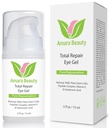 Gel Amara Beauty Eye Cream per Cerchi Oscuri e Puffiness con Peptidi & Acido Ialuronico, 0,5 fl. oz.