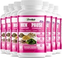 GreeNatr Herbal Menopause Complesso di supporto per Flash Hot, Night Sweats & Mood Swings Relief. Promuove i livelli di ormone bilanciato - Cohosh nero, Dong Quai, radice di liquirizia & foglie di Kelp (12 bottiglie)
