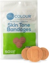 Tru-Colour Skin Tone Spot Bandages, Resealable Bag (50 Count) - Flessibile, Impermeabile, PFAS-Free strisce adesivo Aiutare a proteggere Blisters, Pimples, Pokes - Olive