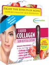 Rivitalizzazione della pelle del collagene liquido - 10 tubi liquidi - collagene, biotina & silice - fragola tropicale & Kiwi aroma - 10 porzioni