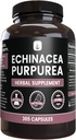 PURE ORIGINAL INGREDIENTI Echinacea Purpurea (365 capsule) Nessun filler di magnesio o di riso, sempre puro, verificato il laboratorio