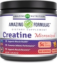 Incredibile formulas Micronized Creatine Monohydrate Powder Supplement | 5000 mg Per Serving | Ideal Pre & Post Workout Supplement | Made in USA (1 LB, Fruit Punch)
