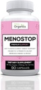 MenoStop - Flash caldi e supporto di menopausa - Nero Cohosh, Ashwagandha, Dong Quai, Prebiotico e Miscela Probiotica - Alimentazione da 30 giorni