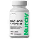 Nuray Alpha Lipoic Acid 300mg - Antiossidante Supplemento per l'invecchiamento sano, Supporta la produzione di energia, Proper Nerve Funzione, Metabolismo - 60 capsule vegetariane, Integratore alimentare senza glutine