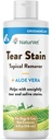 NaturVet – Tear Stain Topical Remover Plus Aloe – 4 oz | Elimina Unsightly Tear & Saliva Stains | Gentle, Water-Based Formula | per cani e gatti