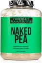 NAKED Pea - Proteine del burro di arachidi al cioccolato provenienti da aziende agricole statunitensi e canadesi, cacao biologico, zucchero di cocco organico - No OGM, No Soy, and Gluten Free, Aid Growth and Recovery - 52 Servings