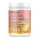 Fit & Lean Amino Hydration Plus Energy, Pre Workout Powder, 6g Vegan Aminoacidi Essemtial, EAA, BCAA, Glutamina, Electrolytes & Natural Caffeine, Pink Lemonade, 30 Serve