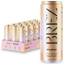 BREZ FLOW Lion’s Mane Mushroom Drink, 18-Pack, Non Infuse, Adaptogens, Alleviare, Elevazione e Sociale, Spumante Lemon Elderflower Tonic 12 Fl oz