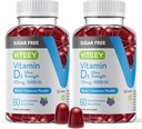 VITEEY Vitamin D3 Gummies per adulti e adolescenti - 5000 IU, 125mcg, Ultra Strength - Sugar Free, Bone, Joint & Muscle Health, Immune Boost - Vegetariano, Gelatin Free - Tasty Chewable Berry Gomma aromatizzata