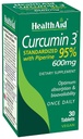 Curcumin Complex 600 mg, 30-Count | Estratto di curcuma con bioperina per assorbimento potenziato, 95% Curcuminoidi | Vegan, Daily Joint & Immune Support Supplement