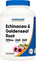 Nutricost Echinacea & Goldenseal Root, 500mg, 240 Capsule - Caps vegetariani, Non OGM, Gluten Free