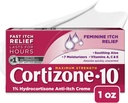 Cortizone 10 massima resistenza Feminine Itch Cream, 1% idrocortisone, 1 oz.