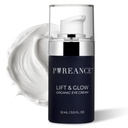 Lift & Glow Organic Eye Cream for Dark Circles and Puffiness - Anti Aging Eye Cream for Wrinkles - Riduce Dark Circles and Under Eye Bags - Con Kakadu Plum, Coconut Oil, Spirulina & More - 0.5 Fl Oz