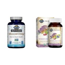 Giardino della vita Omega-3 Fish Oil 1.290mg EPA+DHA+DPA 180 Softgels & Una volta al giorno Biologico Tutto Cibo Multivitamina per le donne 60 compresse