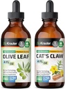 BIO KRAUTER Olive Leaf Tincture 4 Fl. Oz. & Cat's Claw Tincture 4 Fl Oz.