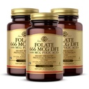 Solgar Folate 666 mcg DFE (acido folico 400 mcg) - 250 compresse, confezione da 3 - supporto prenatale - Non OGM, Vegan, Gluten Free, Dairy Free, Kosher - 750 Total Servings