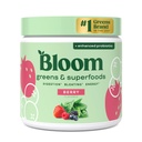 Bloom Nutrition Superfood Greens Powder, Enzimi Digestivi con Probiotici e Prebiotici, Salute Gut, Bloating Relief per le donne, Chlorella, Green Juice Mix with Beet Root Powder, 30 SVG, Berry