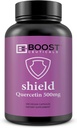 BoostCeuticals Quercetin 200 500mg Vegan Capsule - No Stearates Non GMO Gluten Free Antioxidant Bioflavanoid - Oltre 6 mesi di fornitura