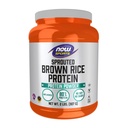 NOW Alimenti Nutrizione sportiva, Proteine di Riso Marrone Sprouted, Proteine 80%, Polvere non aromatizzata, 2-Pound