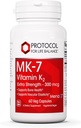 PROTOCOLLO PER LA VITA BALANCE MK-7 Vitamina K2 300mcg - Extra Forza - VIT K Supplemento - MK-7 Vitamina K2 Life Balance - Supporto Bone Salute e elasticità vascolare - Non OGM & Vegan - 60 capsule di veg