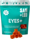 SAM+LEO EYS+ Vitamine mammarie per bambini - Tutte Naturali, Vegan Vitamine per occhi per bambini e adolescenti - Vitamina A, Zinco, Luteina e Zeaxathin Gummies - Aroma arancione - 60 /ct