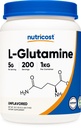Polvere di L-Glutamina di Nutricost 1 KG - non aromatizzata, non OGM, senza glutine