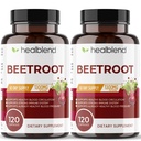 Estratto di radice di barbabietola Nitrico Organico 1300mg - Support Immune System, Nitric Oxide Booster - 120 Count (2 Pack)