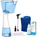 Kit di rimozione della cera dell'orecchio elettrico di Tilcare - Macchina per la pulizia dell'orecchio ricaricabile per l'irrigazione dell'orecchio - Kit completo per la scanalatura dell'orecchio per adulti e bambini - Sistema di lavaggio dell'orecchio con gocce dell'orecchio, Otoscopio, Towel & 30 Suggerimenti