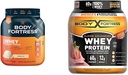 Fortezza Corpo 100% Siero, Polvere Proteina Premium, Vanilla, 1,74lbs (Varina di Palma di Maggio) & 100% Siero, Polvere Proteina Premium, Fragola, 1,78lbs (Varie di Maggio di Imballaggio)