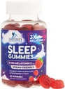 Dormire Gummies per Adulti Extra Forza - 12 mg Melatonin Sleep Gummy Supplement, Melatonin Gummy for Occasional Sleep Support Supplement, Vegan, Non OGM, Gluten Free, Gomitas para Dormir, 60 Gummies