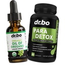 Olio di origano Gocce liquide organiche & Gut Sanità Caps - Olio di origano Gocce Tintura Estratto & Pillole Intestinali Arbale Wormwood Nero Noce Cloves Supporto immunitario - Erbe Organic