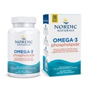 Nordic Naturals Omega-3 Phospholipids, Unflavored - 60 Gel Morbidi - 500 mg Omega-3 & 350 mg Phospholipids - Cuore e salute del cervello - Piccoli, Easy-to-Swallow Soft Gel - Non-GMO - 30 Serve