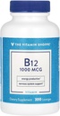 Vitamina Shoppe Vitamina B12 1.000mcg - Supporta la produzione di energia, Una volta il supplemento dietetico giornaliero - Vitamina B-12 (come Cyanocobalamin), Gluten & Dairy Free (300 Lozenges)