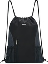 Zaino con coulisse WANDF Sport Gym Sackpack con tasche a rete resistente all'acqua Borsa per donne uomini (nero)