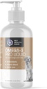Omega 3 Fish Oil for Dogs - Omega 3 Pro Skin & Coat Dog Fish Oil Supplemento w/Pump - Fish Oil Dog Omega 3 Supplemento - EPA & DHA Fatty Acid Fish Oil for Dogs Skin and Coat - 8 oz
